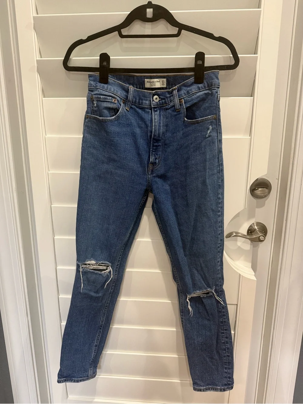 Abercrombie & Fitch High-Rise Skinny Jeans - Blue